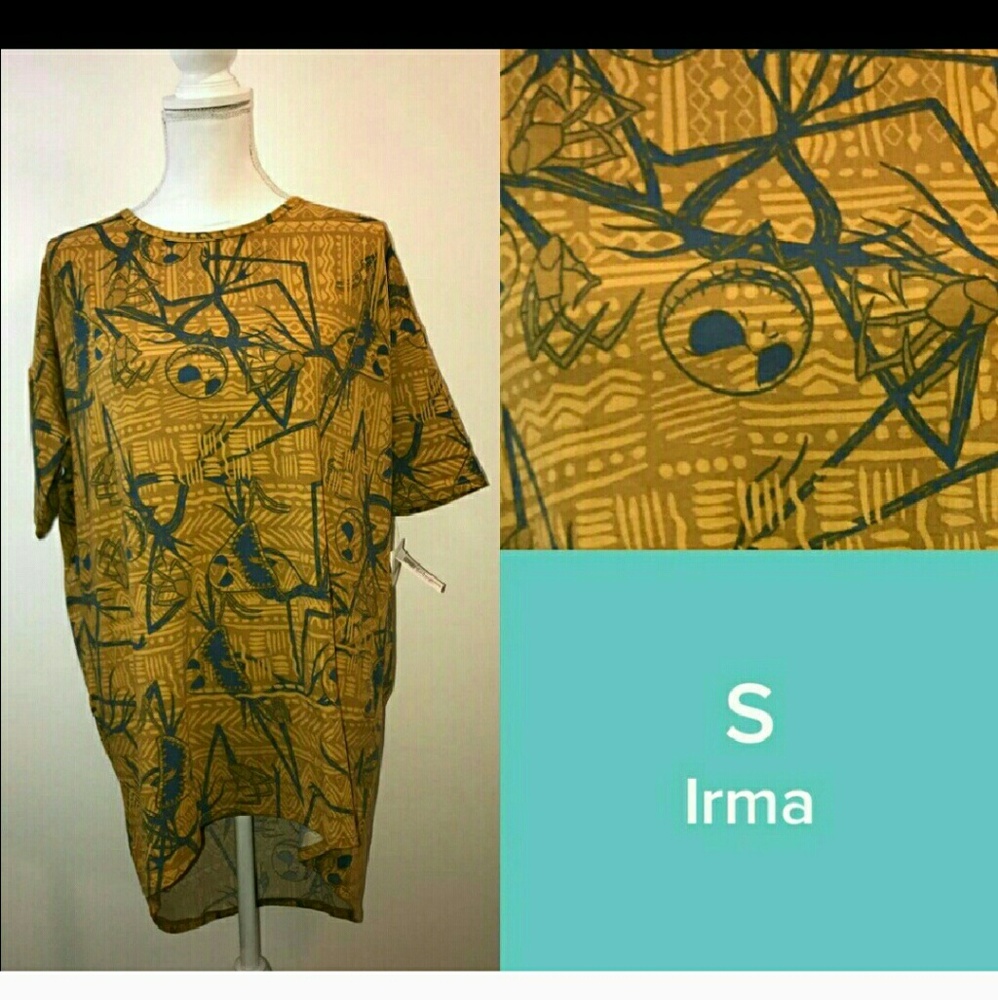 NEW NBC JACK SKELLINGTON IRMA SHIRT LULAROE S M